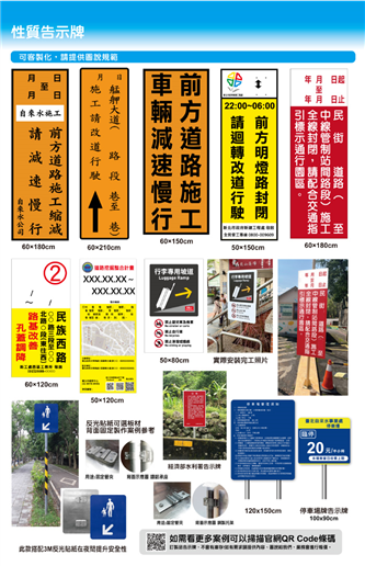  HS性質告示牌